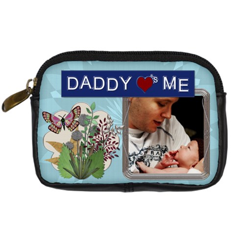 Daddy Loves Me Digital Leather Camera Case By Lil Front