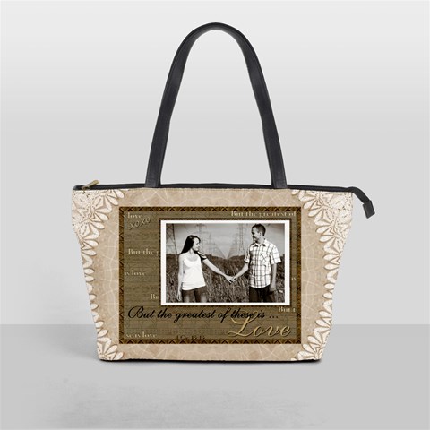 Greatest Love Classic Shoulder Handbag By Lil Front