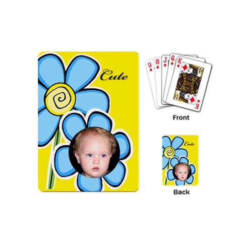 My Little Flower Mini Playing Cards By Deborah Back