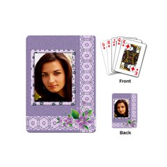 Shades Of Violet Mini Playing Cards