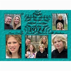 blue christmas card - 5  x 7  Photo Cards