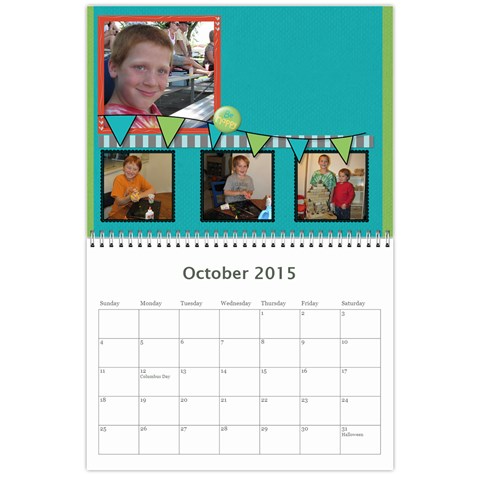 2015 Family Calendar By Martha Meier Oct 2015