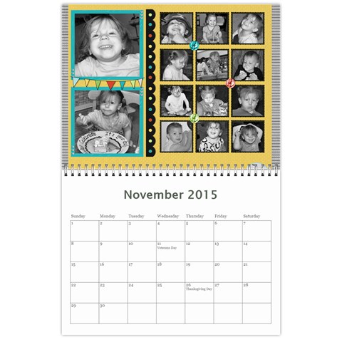 2015 Family Calendar By Martha Meier Nov 2015