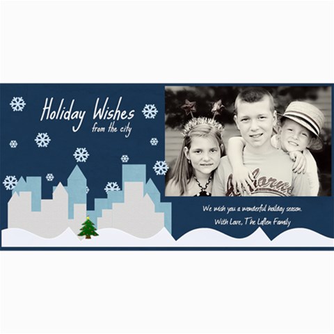 Holiday Wishes Card By Lana Laflen 8 x4  Photo Card - 1