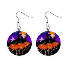 ghost and gobblings earrings - Mini Button Earrings