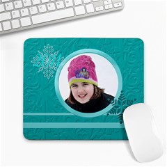 winter mousepad - Large Mousepad