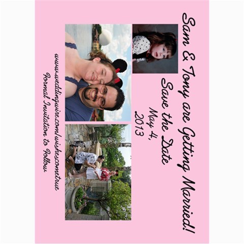 Save The Date By Samantha Woody 7 x5  Photo Card - 3