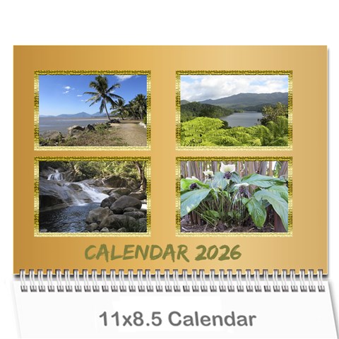 Memories In Gold 2026 (any Year) Calendar By Deborah Cover