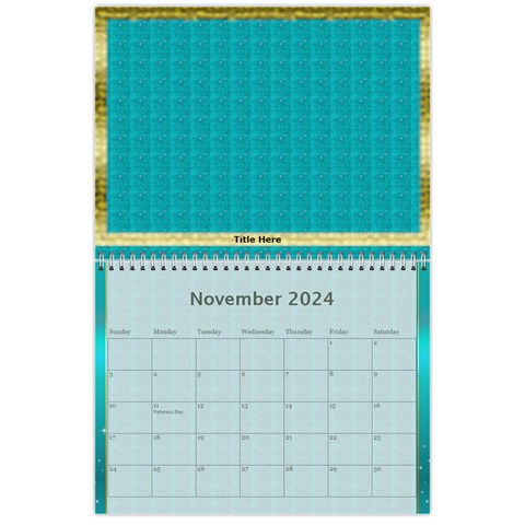 Memories In Gold 2024 (any Year) Calendar By Deborah Nov 2024