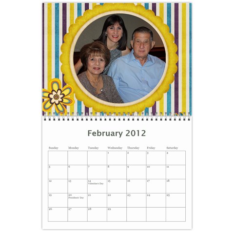 Calendario Papi By Edna Feb 2012