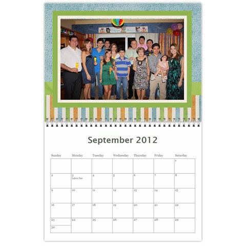 Calendario Papi By Edna Sep 2012