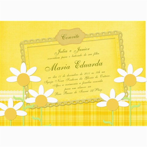 Tag Batizado Duda By Fernanda 7 x5  Photo Card - 1