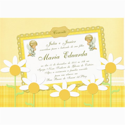 Tag Batizado Duda By Fernanda 7 x5  Photo Card - 2