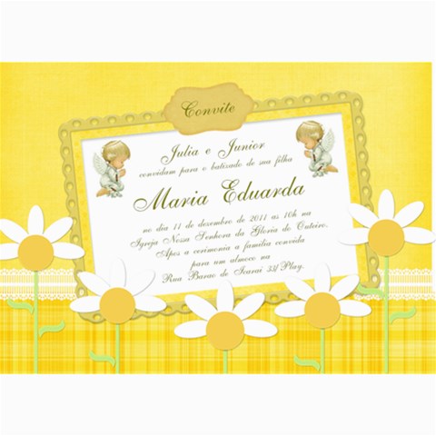 Tag Batizado Duda By Fernanda 7 x5  Photo Card - 3