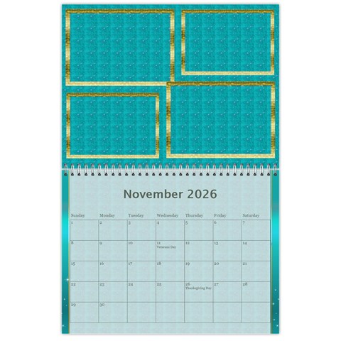 Our Family 2026 (any Year) Calendar By Deborah Nov 2026