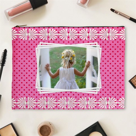 Little Lady Xl Cosmetic Bag By Deborah Front