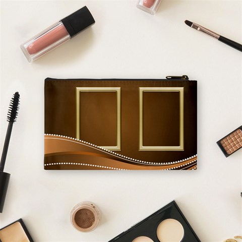 Golden Small Cosmetic Bag By Deborah Back