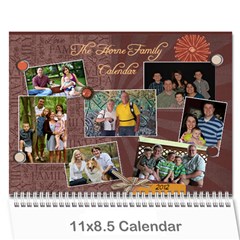 Horne Family Calendar - Wall Calendar 11  x 8.5  (12-Months)