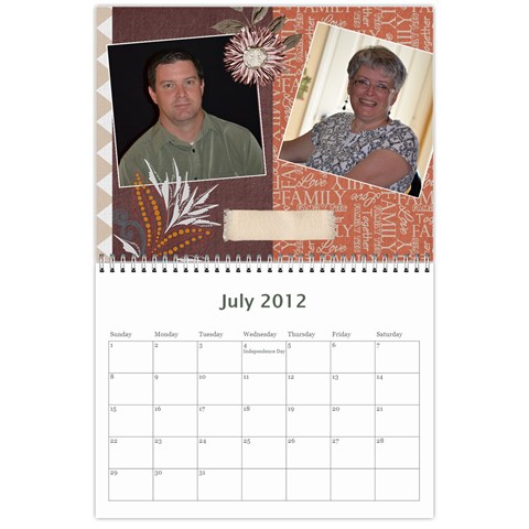 Horne Family Calendar By Gina Horne Jul 2012