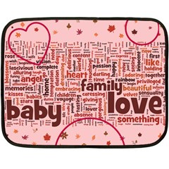 Mini_Blanket_pink - Fleece Blanket (Mini)