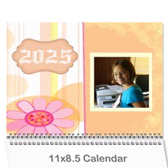 2025 memory  calendar - Wall Calendar 11  x 8.5  (12-Months)