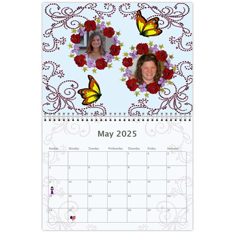 2025 Memory  Calendar By Kim Blair May 2025
