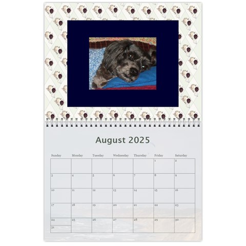2025 Memory  Calendar By Kim Blair Aug 2025