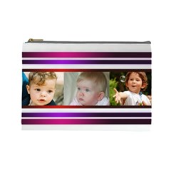 Pretty Stipes Large Cosmetic Bag (6 Photos) (7 styles) - Cosmetic Bag (Large)