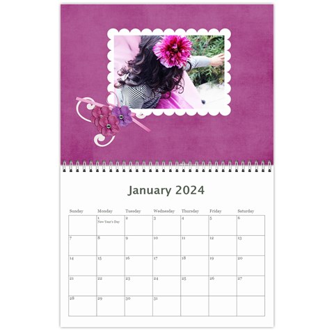 Calendar: Lavander Dreams By Jennyl Jan 2024