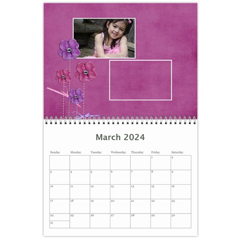Calendar: Lavander Dreams By Jennyl Mar 2024