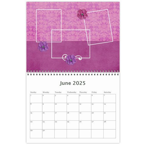 Calendar: Lavander Dreams By Jennyl Jun 2025