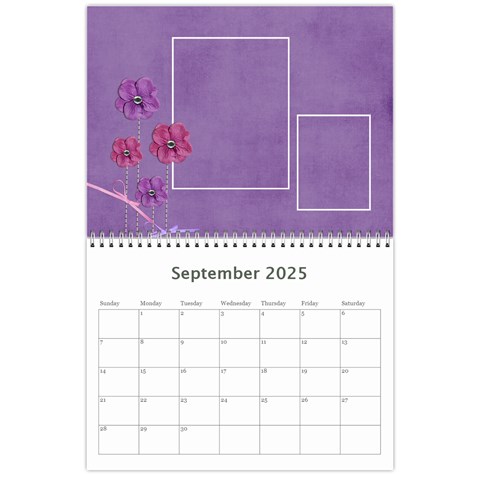 Calendar: Lavander Dreams By Jennyl Sep 2025