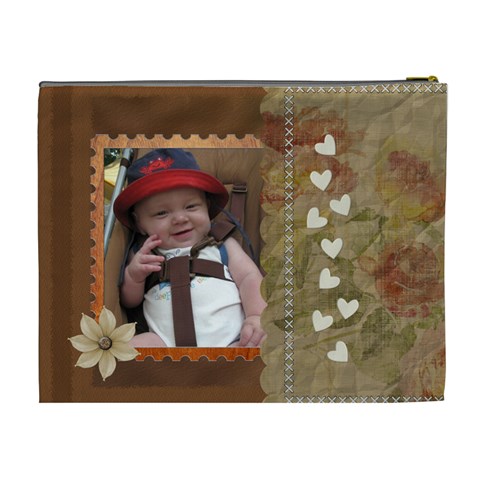 Stitched Love Xl Cosmetic Bag By Lil Back