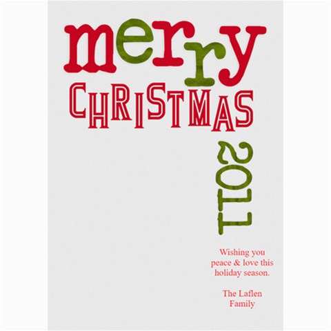 2011 Chirstmas Card By Lana Laflen 7 x5  Photo Card - 9