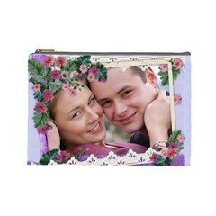 Little flowers Large Cosmetic case - Cosmetic Bag (Large) Little flowers Large Cosmetic case - Cosmetic Bag (Large)