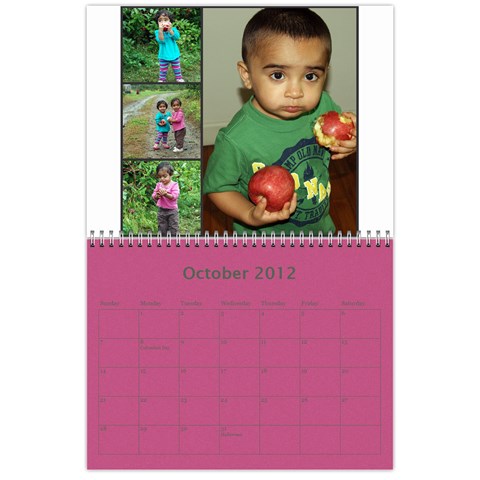 Calendar 2012 By Shal Shahani Oct 2012