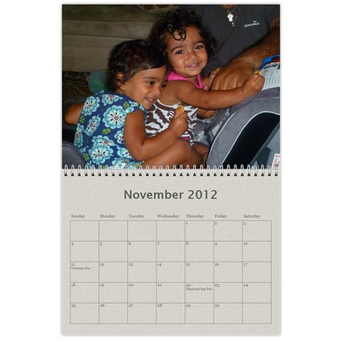 Calendar 2012 By Shal Shahani Nov 2012