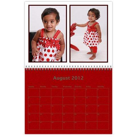 Calendar 2012 By Shal Shahani Aug 2012