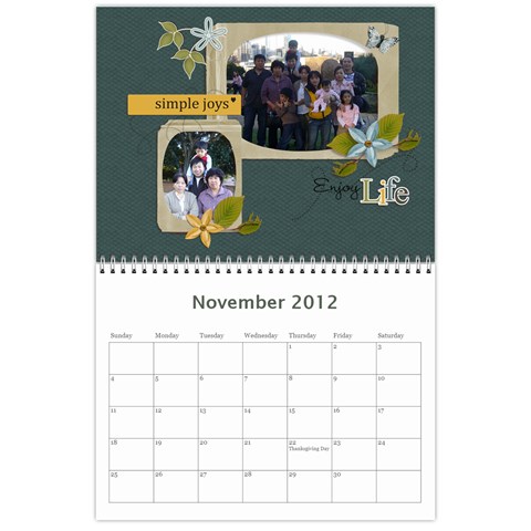 Calender Project 2012 By Juliana Gunardi Nov 2012