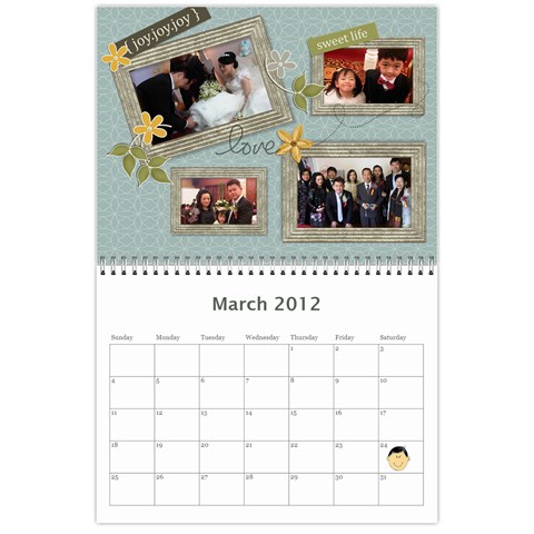 Calender Project 2012 By Juliana Gunardi Mar 2012