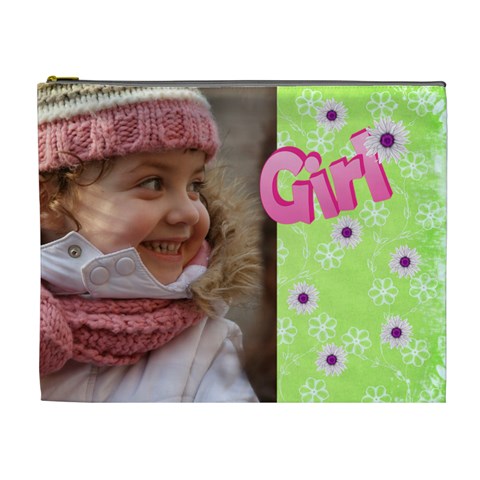 Girl Xl Cosmetic Bag By Deborah Front