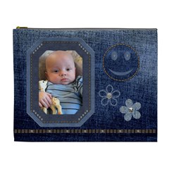 Deluxe Denim XL Cosmetic Bag - Cosmetic Bag (XL) Deluxe Denim XL Cosmetic Bag - Cosmetic Bag (XL)