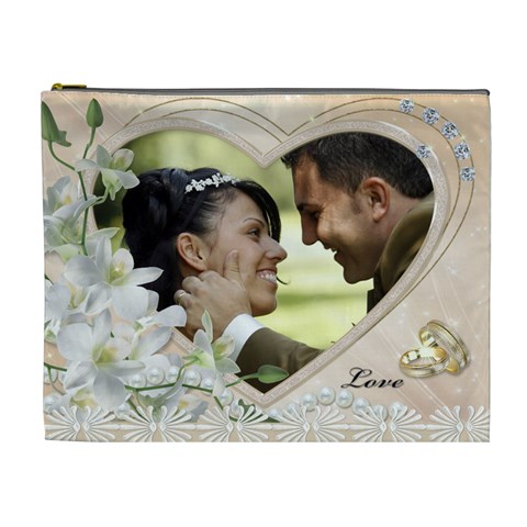 Love Forever Xl Cosmetic Case By Deborah Front