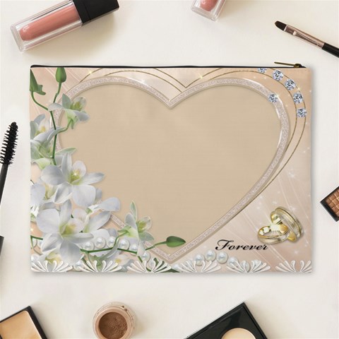 Love Forever Xl Cosmetic Case By Deborah Back