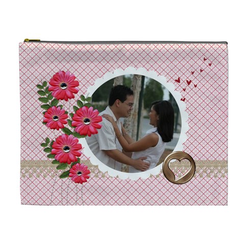 Cosmetic Bag (xl): Lover s Lane By Jennyl Front