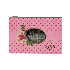 Cosmetic Bag (Large) : Pink Love