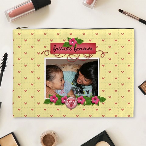 Cosmetic Bag (xl): Friends Forever By Jennyl Front