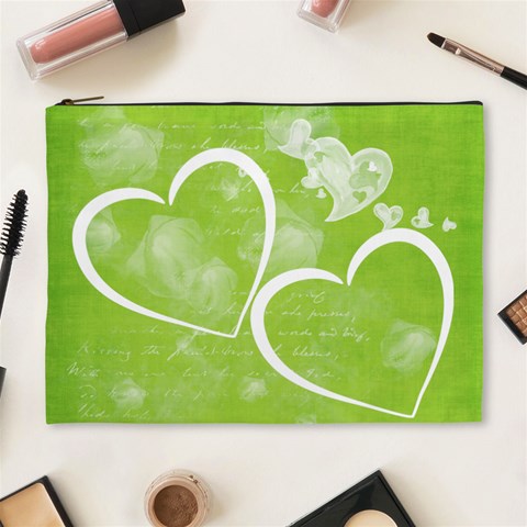 Sweet Heart Cosmetic Bag (xl) By Elena Petrova Front