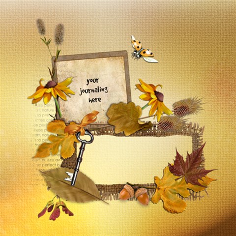 Scrapbook Fall Page 02 By Laurrie 12 x12  Scrapbook Page - 1