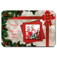 Merry Christmas Large Door Mat (red) - Large Doormat